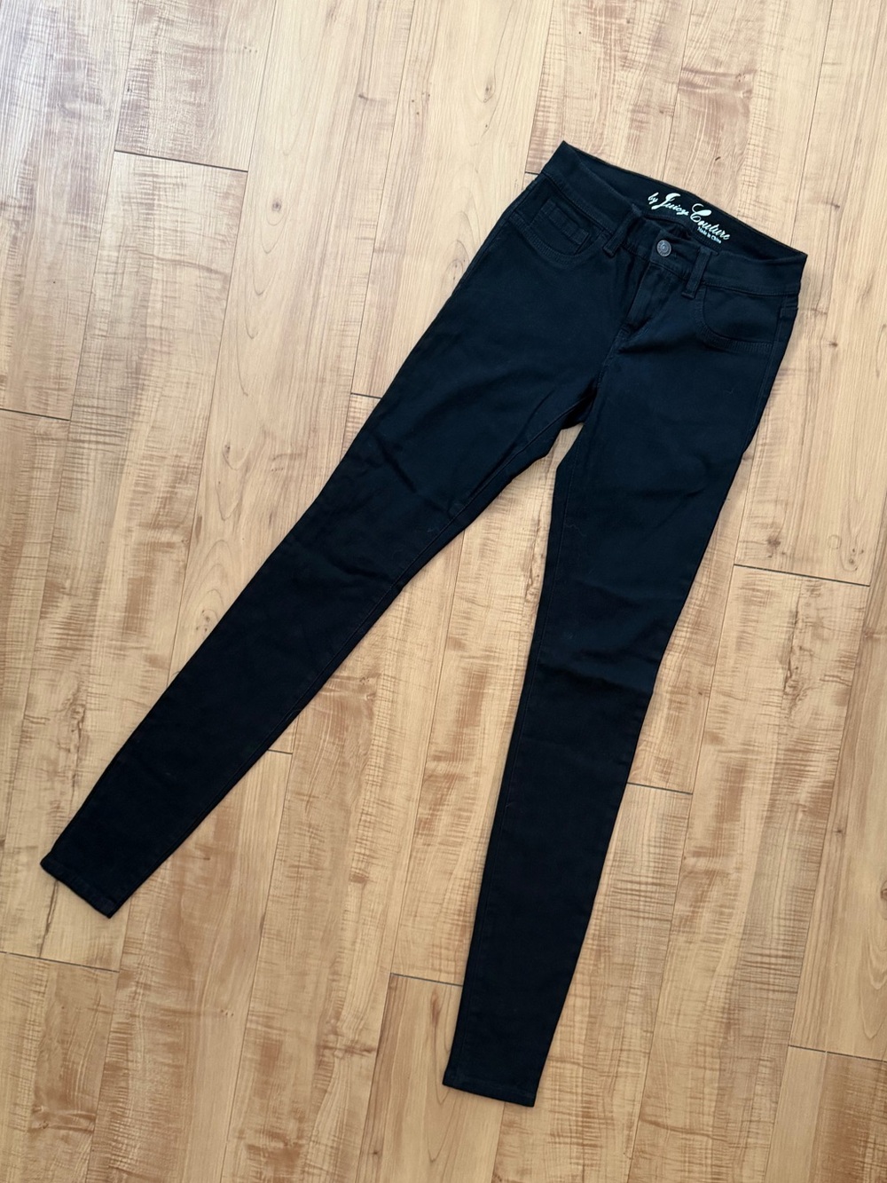 Juicy Couture Low Rise Black Skinny Jeans Brand New Vintage Y2K XS
